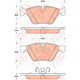TRW Brake Pad Set