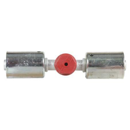 Atco Aluminium Fitting # 8 Splicer Beadlock #8 Straight With R134a Port BLX6102-3