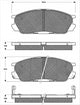 TRW Front Brake Pad Set (DB1221)