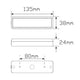 LED AUTO LAMPS LEDAUT Multi Volt Rear Indicator Lamp With 8 Square LEDs Blister Pack