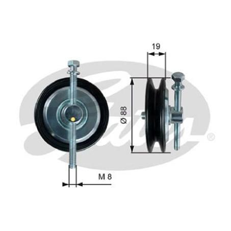 GATES DriveAlign Tensioner Pulley 39361