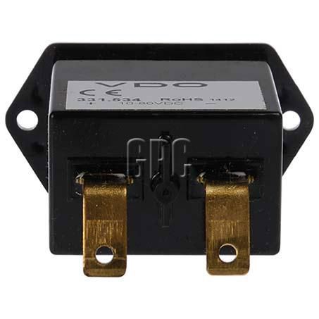 VDO Hourmeter Rectangle Analogue 12 to 60V 331.534