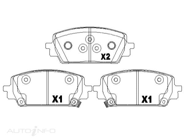 WOKING BRAKE PADS FRONT HYUNDAI SANFA TE TM - P18433.02