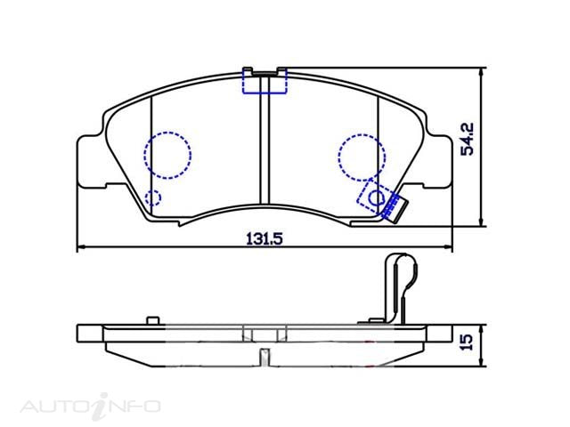 OE+ ORGANIC FRONT BRAKE PAD SET - DB1262EF