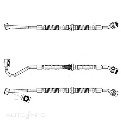 OE+ BRAKE HOSE F LH FORD - PBH14176