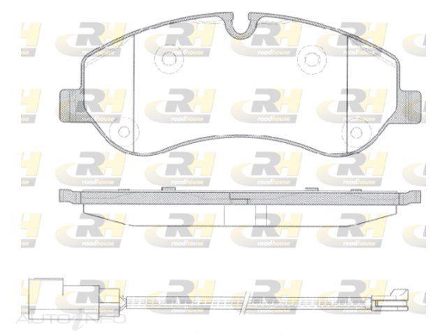 ROADHOUSE FRONT DISC PAD FORD TRANSIT 2012> - RDB1520-02-RH