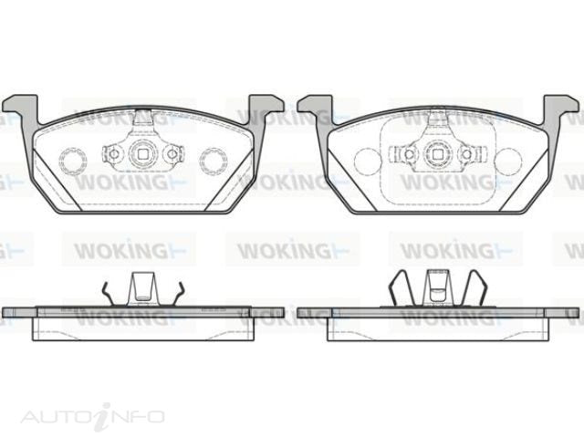 WOKING FRONT BRAKE PADS AUDI VW - P16103.00