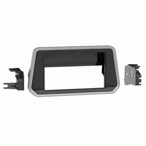 Nissan Sentra / Sunny / Pulsar 2020+ Double DIN Dash Kit | Gloss Black & Silver Trim | Radio Installation