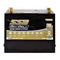 SSB 12V 60Ah AGM Deep Cycle Dual-Purpose Battery – 600CCA, Ultra High Performance