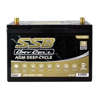 SSB 12V 105Ah AGM Deep Cycle Dual-Purpose Battery – 780CCA, Ultra High Performance (27X MF)