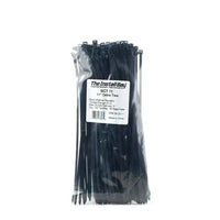 Heavy-Duty 12" Cable Ties | 300mm x 4.8mm Black Nylon Zip Ties (Pack of 100)