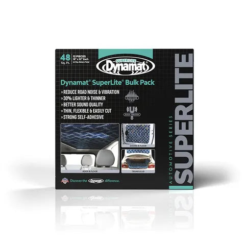 Dynamat SuperLite Bulk Pack – Sound Deadening Sheets (457mm x 812mm x 0.9mm) – 12 Sheets