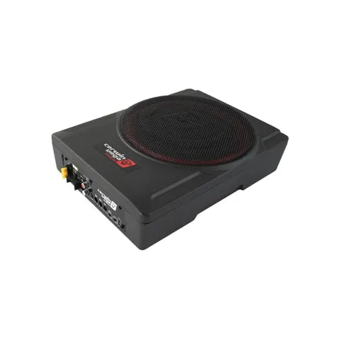 Cerwin-Vega 10" Underseat Active Subwoofer | 120W RMS with Passive Radiator, Space-Saving Design