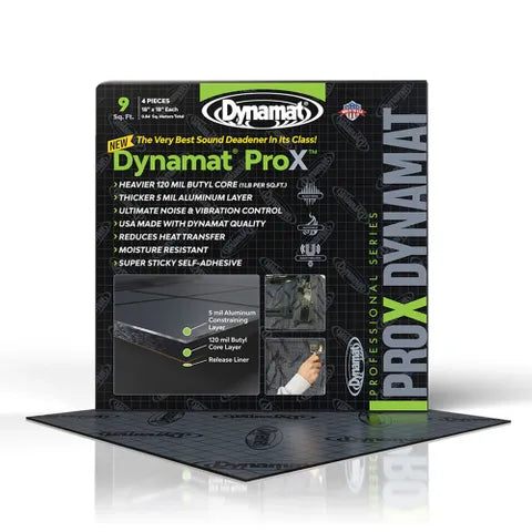 Dynamat Pro X Automotive Soundproofing – 4 Sheets, 457 x 457mm, 5mm Thick