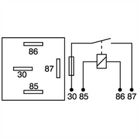 OEX MINI RELAY 12V NORMALLY OPEN - FUSED 30A