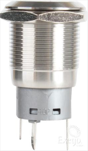 OEX Push Button Switch On/Off SPST 12V Blue Illuminated (Contacts Rated 5A