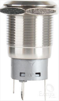 OEX Push Button Switch On/Off SPST 12V Blue Illuminated (Contacts Rated 5A