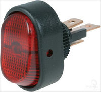OEX Rocker Switch On/Off SPST 12V Red Illuminated (Contacts Rated 30A @ 12