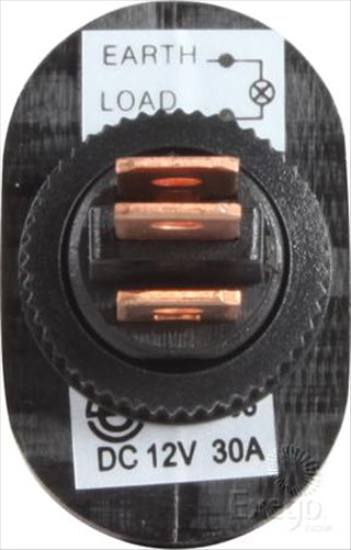 OEX Rocker Switch On/Off SPST 12V Red Illuminated (Contacts Rated 30A @ 12