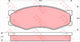 TRW DTEC Brake Pad Set (DB1140)