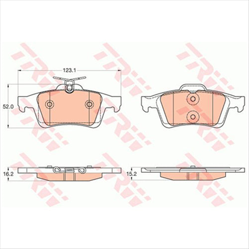 TRW Brake Pad Set