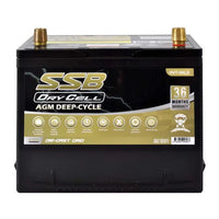 SSB 12V 60Ah AGM Deep Cycle Dual-Purpose Battery – 600CCA, Ultra High Performance
