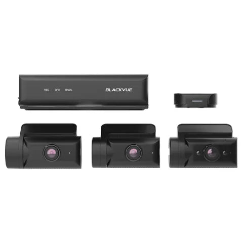 BLACKVUE DR770X BOX PRO 3-CH CAMERA SYSTEM WITH CENTRAL RECORD BOX + FRONT & INTERIOR IR 1080P DASHCAM (64GB)