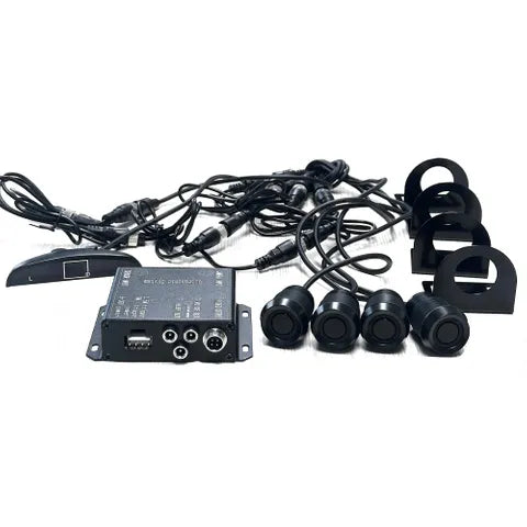 AVS Reverse Parking Sensors – 4 Metal Sensors with Buzzer & Display for Commercial Vehicles