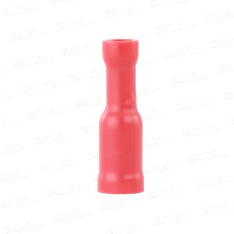 Red Insulated Female Bullet Terminals | 4mm (0.15") | 100-Pack