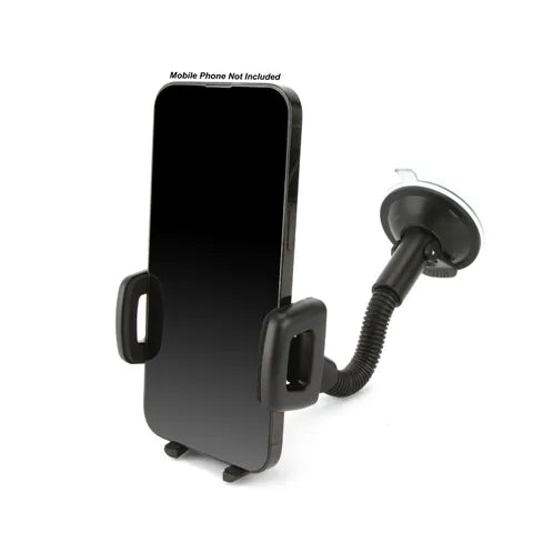 Adjustable Gooseneck Phone Holder – Window Mount, Fits 39-80mm Devices
