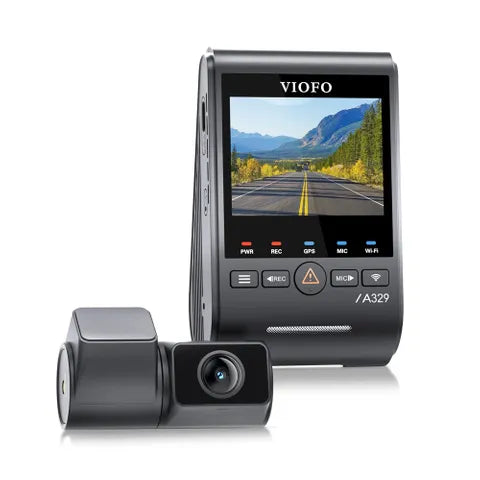 Viofo A329 Dash Cam – 4K Front + 2K Rear, Wi-Fi, GPS, Dual Channel