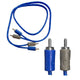 Neon Blue RCA Audio Cable | 1 Meter Twin RCA to RCA Interconnect