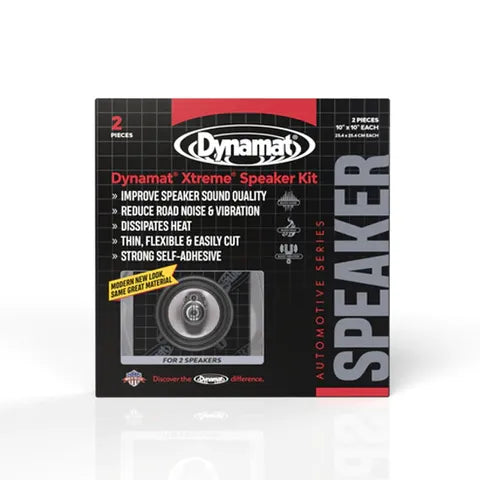 Dynamat Xtreme Speaker Kit – Sound Deadening Sheets 254mm x 254mm x 1.72mm (2-Pack)
