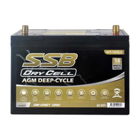 SSB 12V 105Ah AGM Deep Cycle Dual-Purpose Battery – 780CCA, Ultra High Performance (27LX MF)