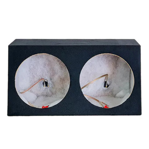 Universal Double 12" Subwoofer Enclosure | Vented, Black Carpet