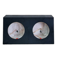 Universal Dual 10" Vented Subwoofer Enclosure | Black Carpet
