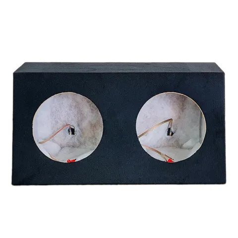 Universal Dual 10" Vented Subwoofer Enclosure | Black Carpet