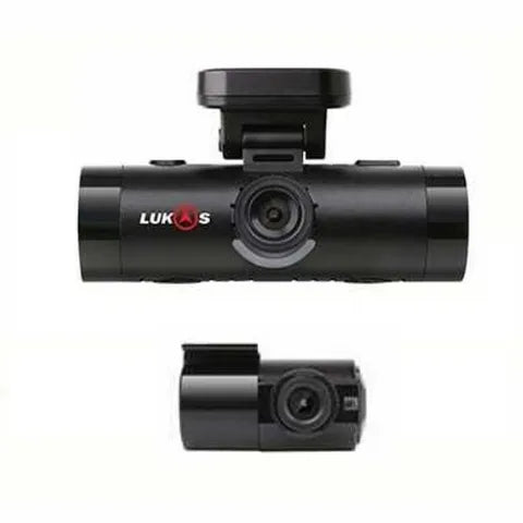 Lukas 2-Channel Dash Cam – 1080P Front + 720P Rear, WiFi, GPS, ADAS, 32GB MicroSD Included