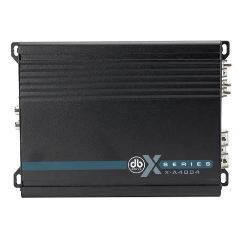 DB Drive X-Series 4-Channel Class D Amplifier | 150W x 4 @ 2Ω / 75W x 4 @ 4Ω | Compact High-Power