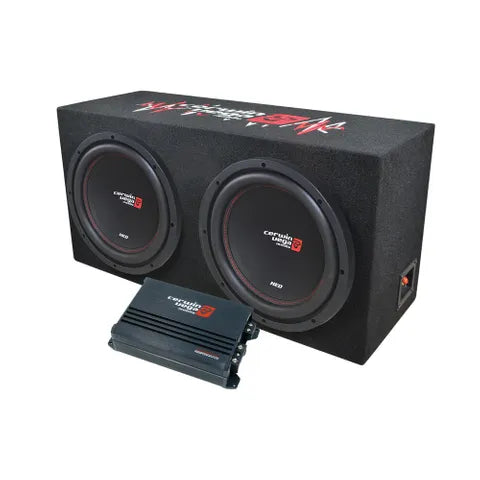 Cerwin-Vega XED 12" Subwoofer & Enclosure BassKit | Complete Amplified Package