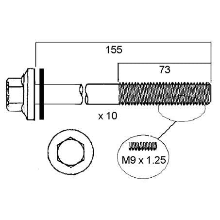Permaseal Cylinder Head Bolt Set HBS224