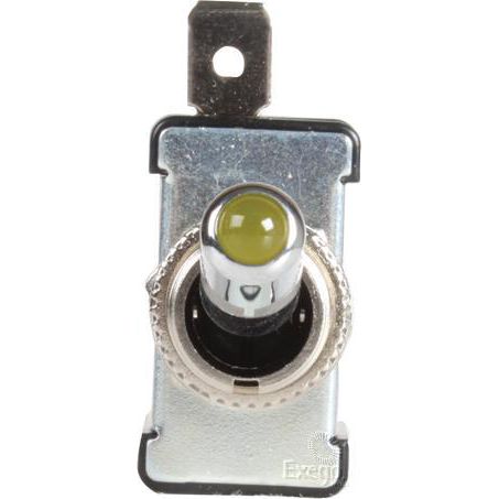 OEX Toggle Switch On/Off SPST 12V Amber Illuminated (Contacts Rated 20A @