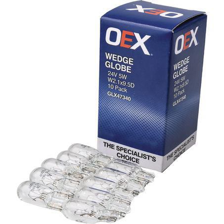 OEX Wedge Globe 24V 5W Standard - 10 Pce