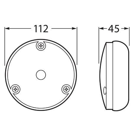 HELLA Stop/Tail Light Incandescent 12V 2314