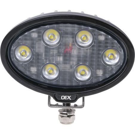 OEX Work Light Oval 6 LED. CISPR 25 rated (Check notes in details table)