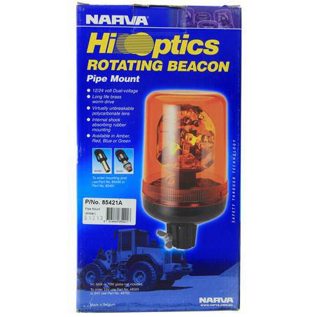 Narva Halogen Beacon Amber 12 or 24V Pole Mount