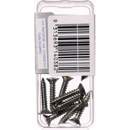 CHAMPION AUTO PARTS Champion Self Tapping Pan Head Screw Pack 6G x 1in. CSP12