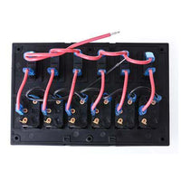 DRIVETECH 4x4 Rocker 6 Switch Panel On - Off - SPST 12 or 24V
