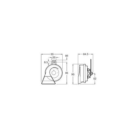 Hella Fan Fare Horn 12V 112Db 6005