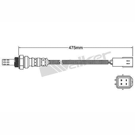 FUELMISER OXYGEN SENSOR DIRECT FIT 4 WIRE 475MM CABLE